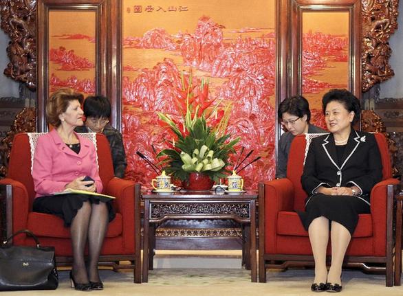 劉延?xùn)|會見歐盟委員會教育、文化、語言多樣性及青年事務(wù)委員瓦西利烏