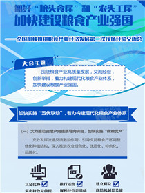 抓好&ldquo;糧頭食尾&rdquo;和&ldquo;農(nóng)頭工尾&rdquo; 加快建設(shè)糧食產(chǎn)業(yè)強國