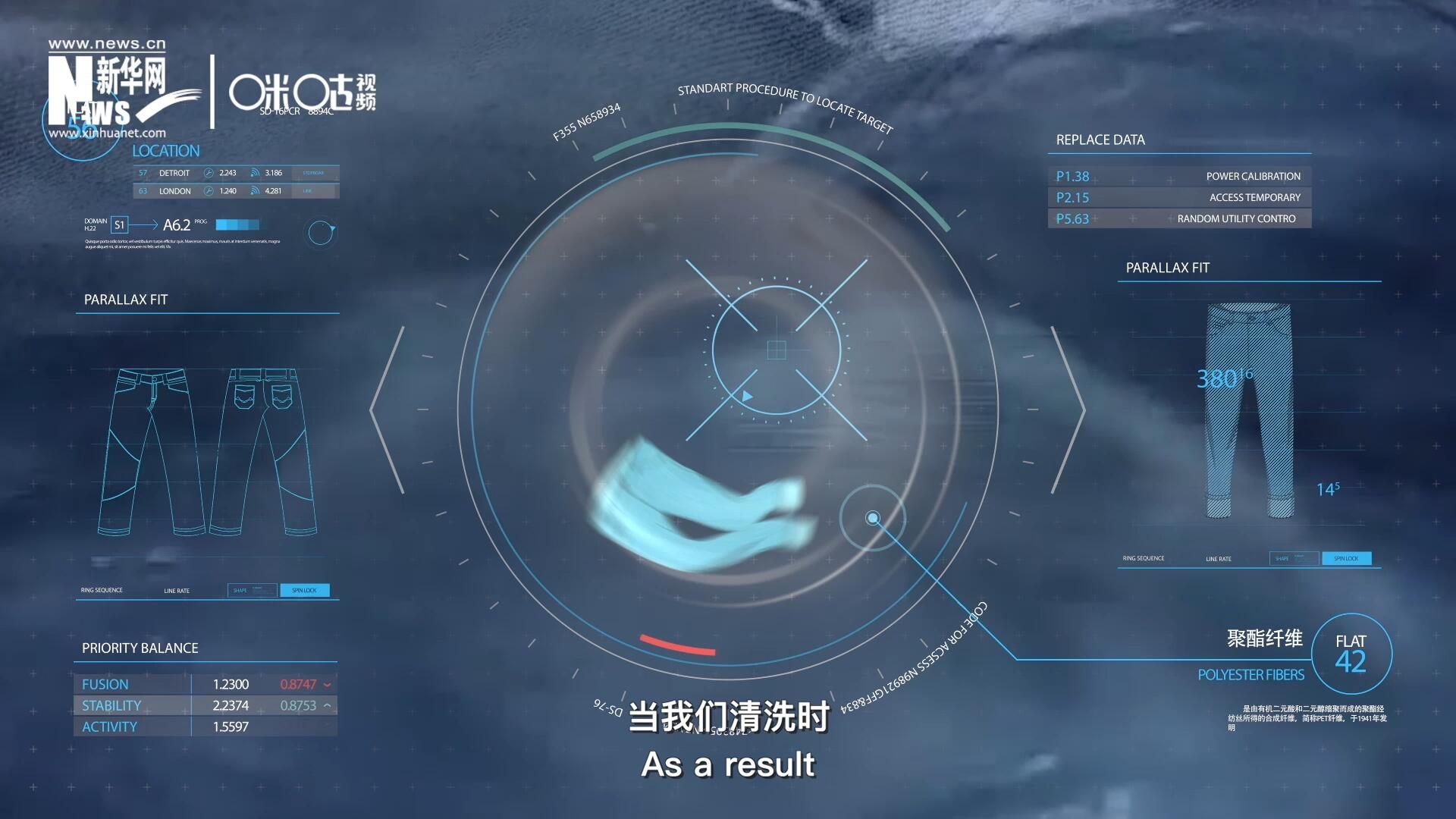 為了增強牛仔褲的彈性，面料里還會加入聚酯纖維