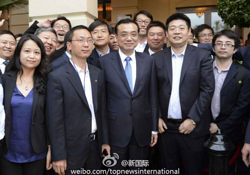 李克強(qiáng)：在非中企了解當(dāng)?shù)匚幕拍茉「?。圖片來源：&ldquo;新國際&rdquo;微博。