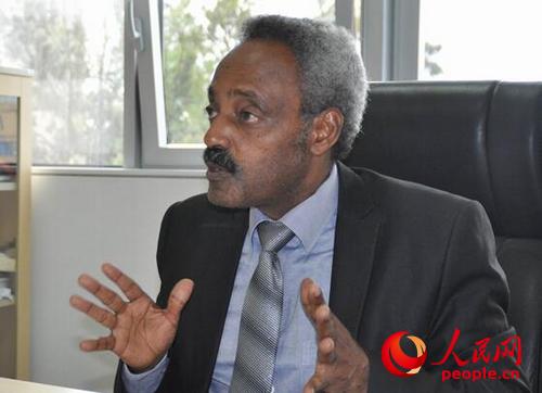 非盟委員會中國項目協(xié)調(diào)官范塔洪大使 人民網(wǎng)記者常紅攝