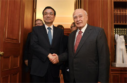 李克強:中國將希臘視為好朋友、好伙伴