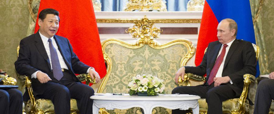 2013年3月，習(xí)近平與普京舉行會(huì)談